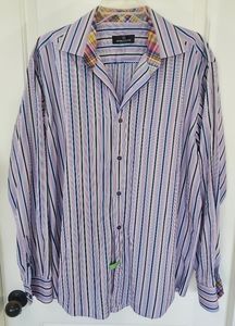 Men's Bugatchi Striped Long Sleeve Shirt